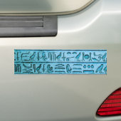 Alter ägyptischer Hieroglyphen Blauer Autoaufklebe Autoaufkleber (Auf Auto)
