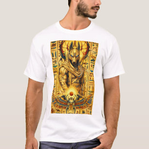 Alter ägyptischer Krieger – Anubis Wächter & Sakra T-Shirt