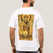 Alter ägyptischer Krieger – Anubis Wächter & Sakra T-Shirt (Rückseite)