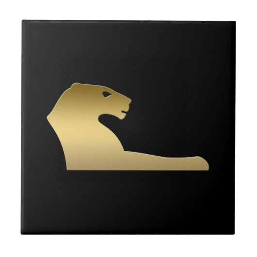 Alter ägyptischer Löwe - Göttin Sekhmet Fliese (Vorderseite)