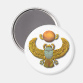 Alter ägyptischer Sacred Scarab - Gold Magnet (Vorderseite/Rückseite)