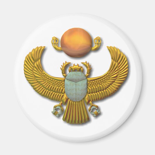 Alter ägyptischer Sacred Scarab - Gold Magnet (Vorne)