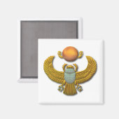 Alter ägyptischer Sacred Scarab - Gold Magnet (Vorderseite/Rückseite)