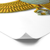 Alter ägyptischer Sacred Scarab - Gold Poster (Ecke)