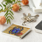 Alter ägyptischer Scarabäus Schlüsselanhänger (Seite)