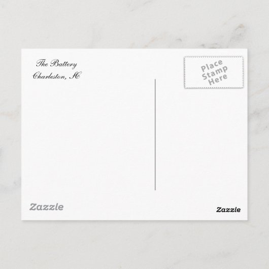 Alter Akku Postkarte (Rückseite)