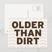 Älter als der Dreck Postkarte (Vorne/Hinten)