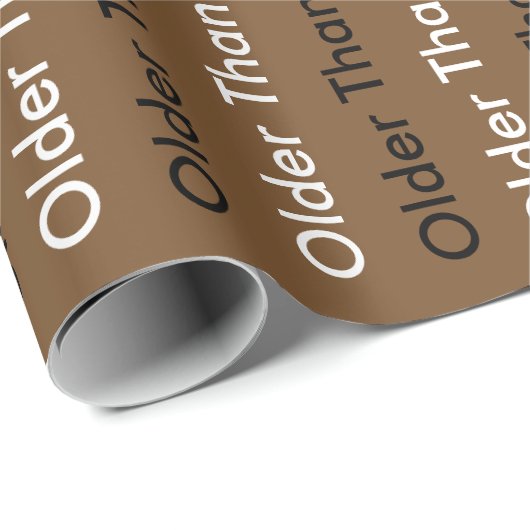 Älter als Dirt Geschenkpapier (Rolleneckpunkt)