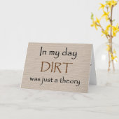 Älter als Dirt Karte (Gelbe Blume)