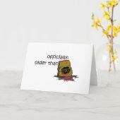 Älter als Dreck Karte (Gelbe Blume)