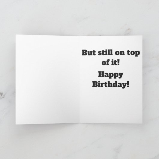 Älter als Schmutz Karte (Innenseite)