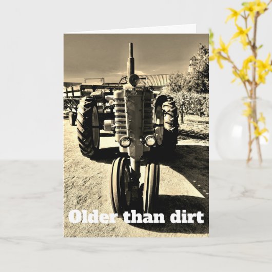 Älter als Schmutz Karte (Gelbe Blume)