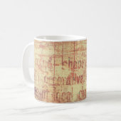 Alter Aluminiumhintergrund Kaffeetasse (Vorderseite Links)
