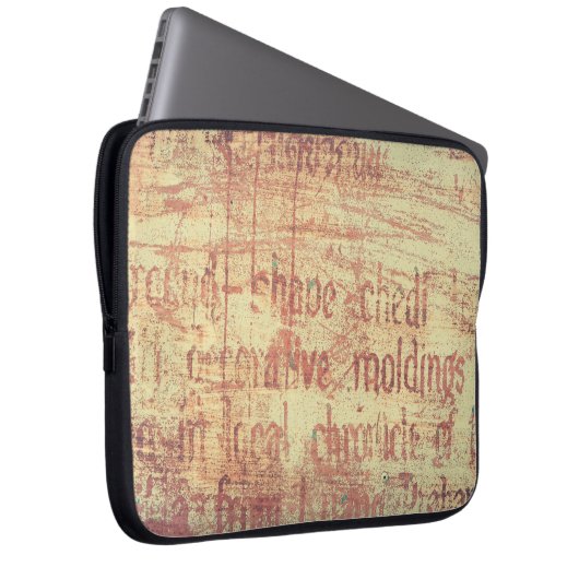 Alter Aluminiumhintergrund Laptopschutzhülle (Vorne Rechts)