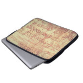 Alter Aluminiumhintergrund Laptopschutzhülle (Vorne Knopf)