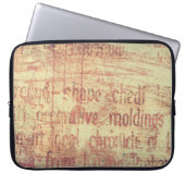 Alter Aluminiumhintergrund Laptopschutzhülle (Vorderseite)