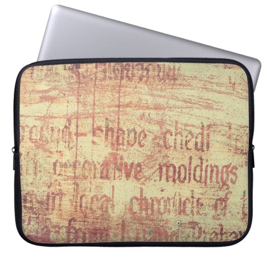 Alter Aluminiumhintergrund Laptopschutzhülle (Vorderseite)