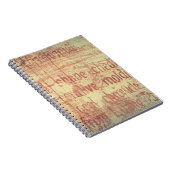 Alter Aluminiumhintergrund Notizblock (Rechte Seite)