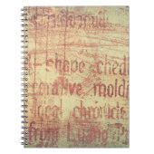 Alter Aluminiumhintergrund Notizblock (Vorderseite)