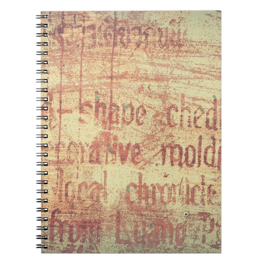 Alter Aluminiumhintergrund Notizblock (Vorderseite)