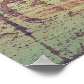 Alter Aluminiumhintergrund Poster (Ecke)