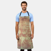 Alter Aluminiumhintergrund Schürze (Getragen)