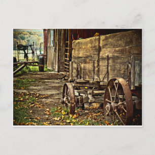 Alter Amish-Wagen Postkarte