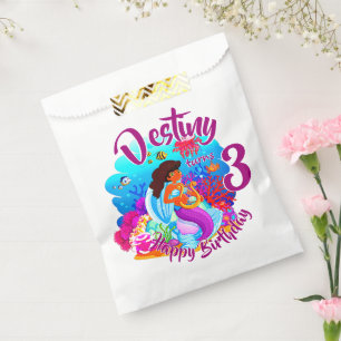 Alter ändern Name Mermaid Geburtstagspartei perso Geschenktütchen
