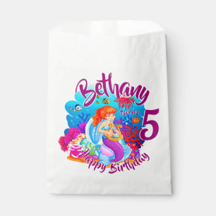 Alter ändern Name Mermaid Geburtstagspartei perso Geschenktütchen