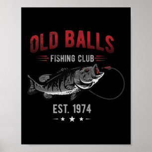 Alter Angelverein Est. 1974 Oder Angler Geburtstag Poster