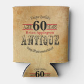 Alter, Antike, gereift und Vintag 60. Geburtstag Dosenkühler (Vorderseite)
