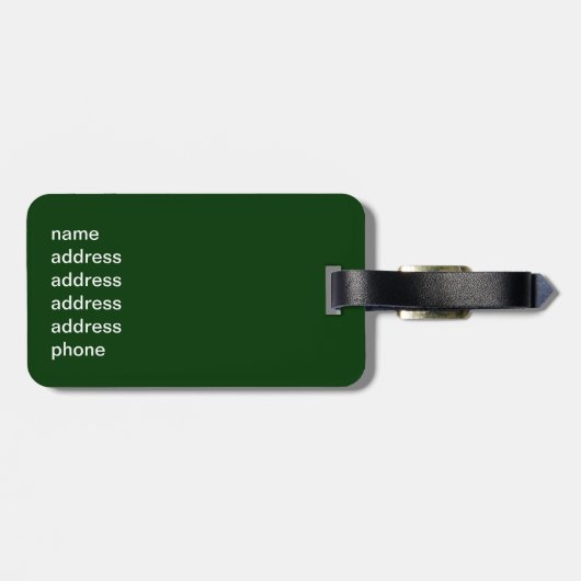 Alter Apfelbaum Gepäckanhänger (Rückseite horizontal)