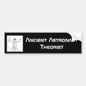 Alter Astronauten-Theoretiker-Autoaufkleber Autoaufkleber (Vorne)