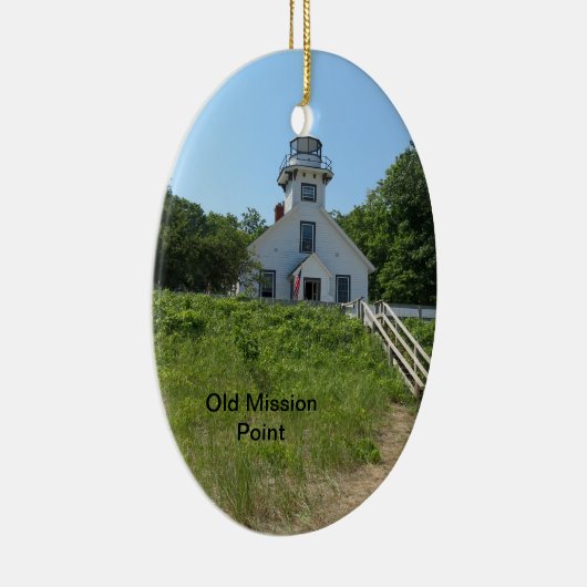 Alter Auftrag-Punkt-Leuchtturm Keramikornament (Rechts)