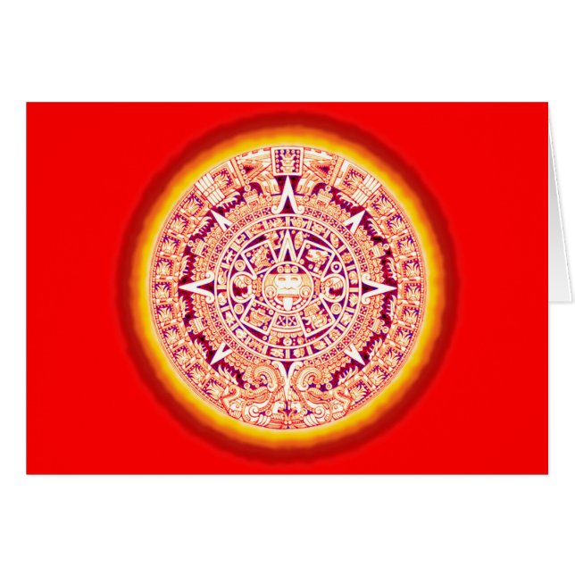 Alter aztekischer Kalender (Vorderseite (Horizontal))