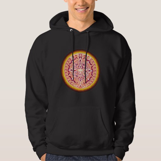 Alter aztekischer Kalender Hoodie (Vorderseite)