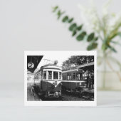 Alter Bahnhof Mino, japanische Postkarte (Stehend Vorderseite)