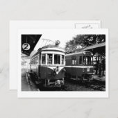 Alter Bahnhof Mino, japanische Postkarte (Vorne/Hinten)