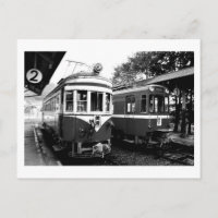 Alter Bahnhof Mino, japanische Postkarte