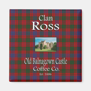 Alter Balnagown Schloss-Kaffee Co. ClanRoss Magnet