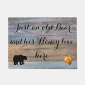 Alter Bär und seine Wohngestaltung Door Mat Fußmatte (Vorderseite)