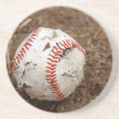 alter Baseball Getränkeuntersetzer (Vorne)