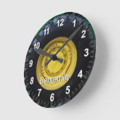 Alter Bauernhof Traktor Runde Wanduhr (Winkel)