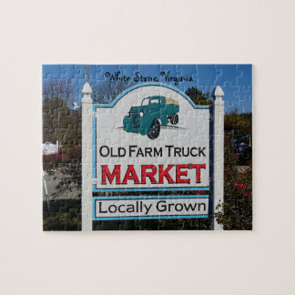 Alter Bauernmarkt, personalisieren Sie mit Ihrem T Puzzle