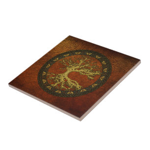 Alter Baum des Lebens Fliese