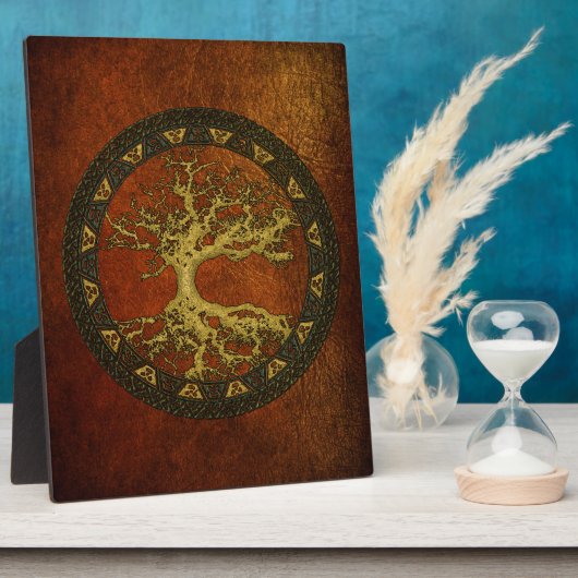 Alter Baum Fotoplatte (Seite)