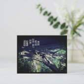 Alter Baum im Wald & deutsche Sprichwort Postkarte (Stehend Vorderseite)