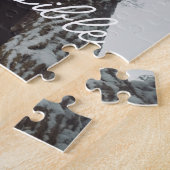 Alter Baum in einem Nebelwald Puzzle (Seite)