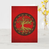 Alter Baum Karte (Gelbe Blume)