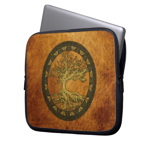 Alter Baum Laptopschutzhülle (Vorderseite Links)